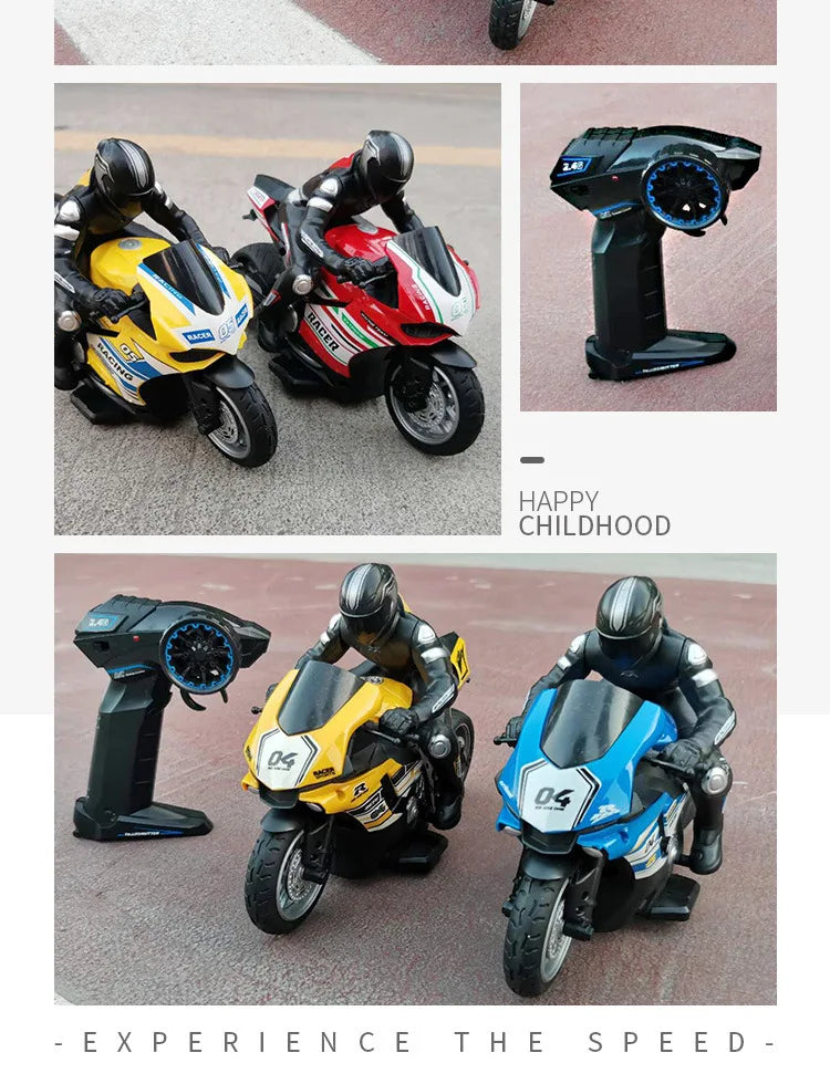 High Speed Remote Control RC Stunt Motorbike 1/ 10 2.4G