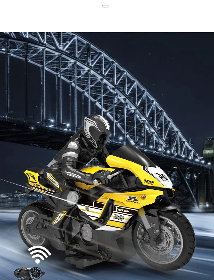 High Speed Remote Control RC Stunt Motorbike 1/ 10 2.4G
