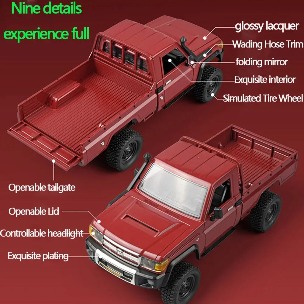 MN82 TOYOTA LAND CRUISER 79 RC Crawler 1:12 Full Scale Pick Up Truck 2.4G 4WD Off-road Car