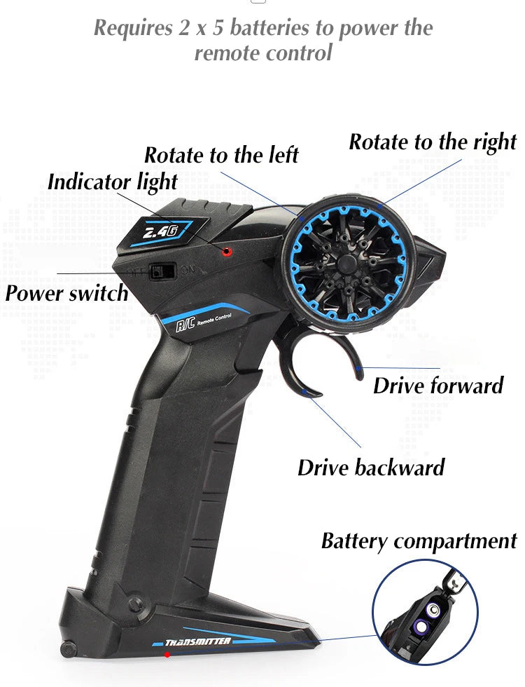 High Speed Remote Control RC Stunt Motorbike 1/ 10 2.4G