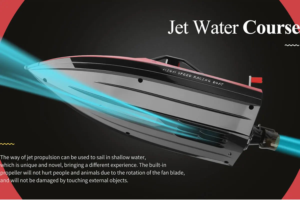 WL917 RC Racing Boat 16KM/H 2.4GHz Remote Control Speedboat with carry case