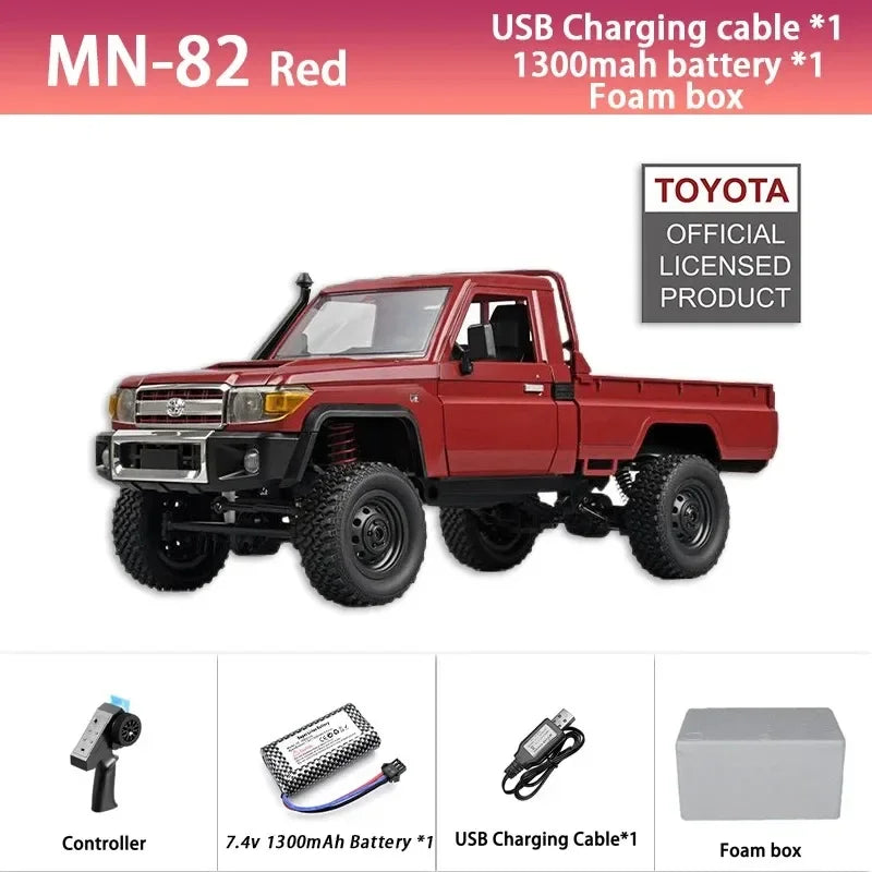 MN82 TOYOTA LAND CRUISER 79 RC Crawler 1:12 Full Scale Pick Up Truck 2.4G 4WD Off-road Car