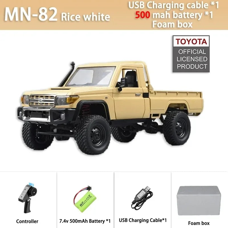 MN82 TOYOTA LAND CRUISER 79 RC Crawler 1:12 Full Scale Pick Up Truck 2.4G 4WD Off-road Car