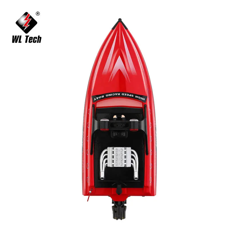 WL917 RC Racing Boat 16KM/H 2.4GHz Remote Control Speedboat with carry case