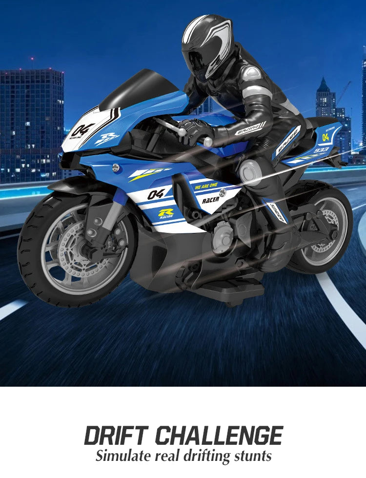 High Speed Remote Control RC Stunt Motorbike 1/ 10 2.4G