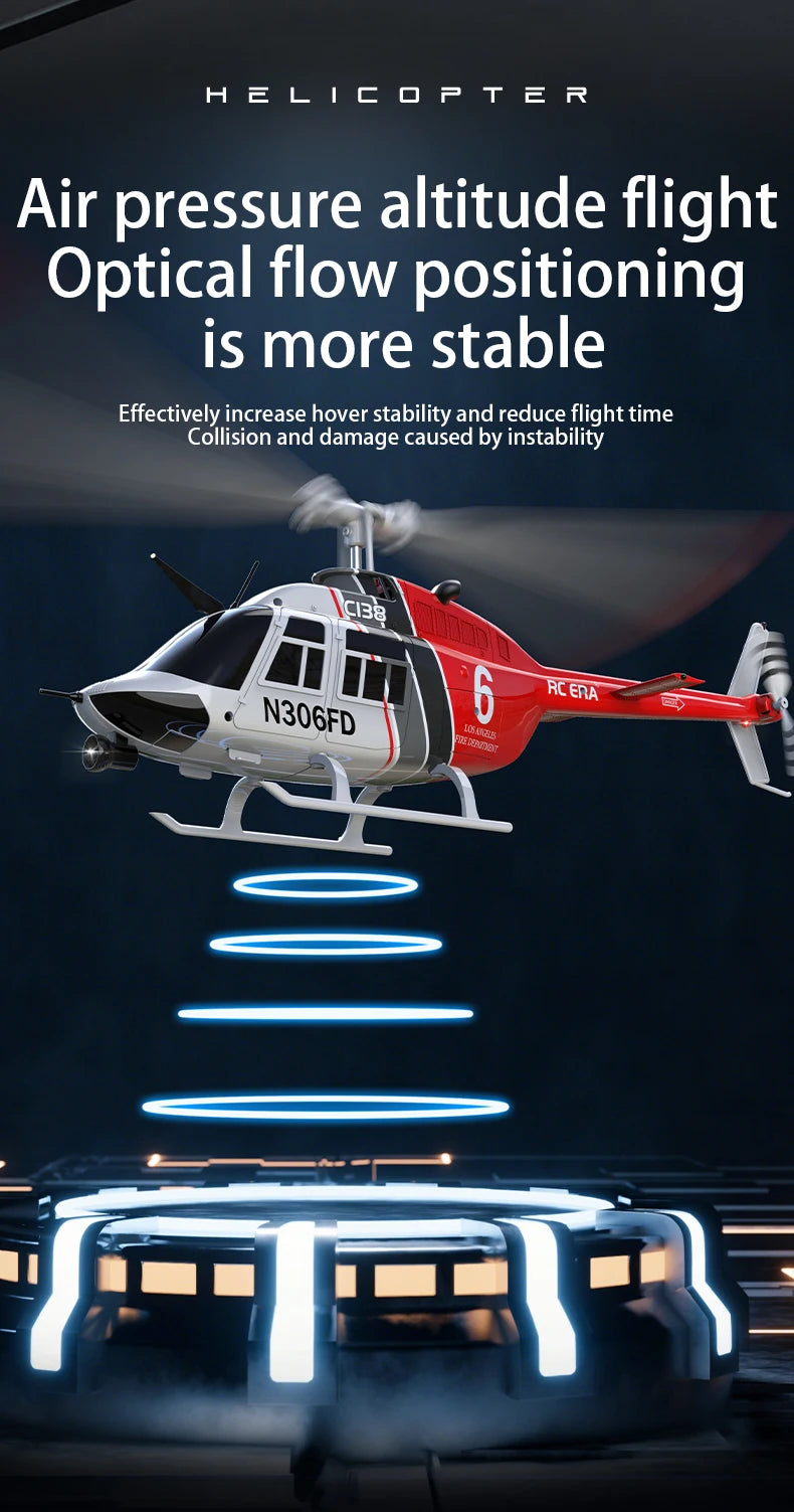 RC ERA C138 1/33 Scale 6 Channel RC BELL 206 Helicopter
