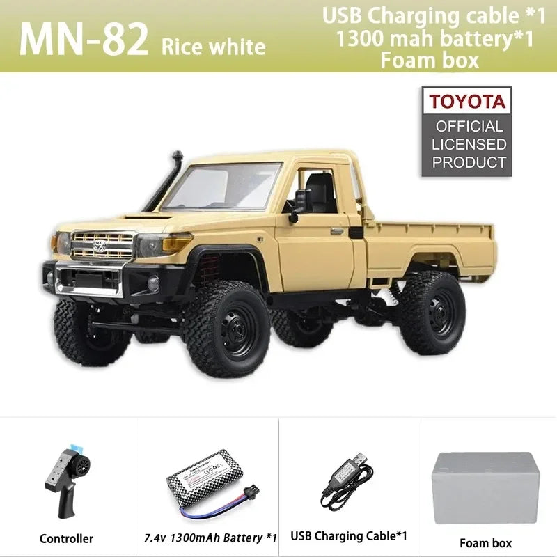 MN82 TOYOTA LAND CRUISER 79 RC Crawler 1:12 Full Scale Pick Up Truck 2.4G 4WD Off-road Car