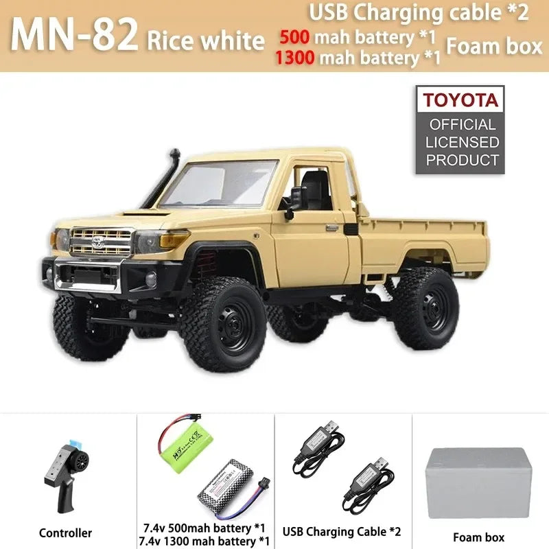 MN82 TOYOTA LAND CRUISER 79 RC Crawler 1:12 Full Scale Pick Up Truck 2.4G 4WD Off-road Car