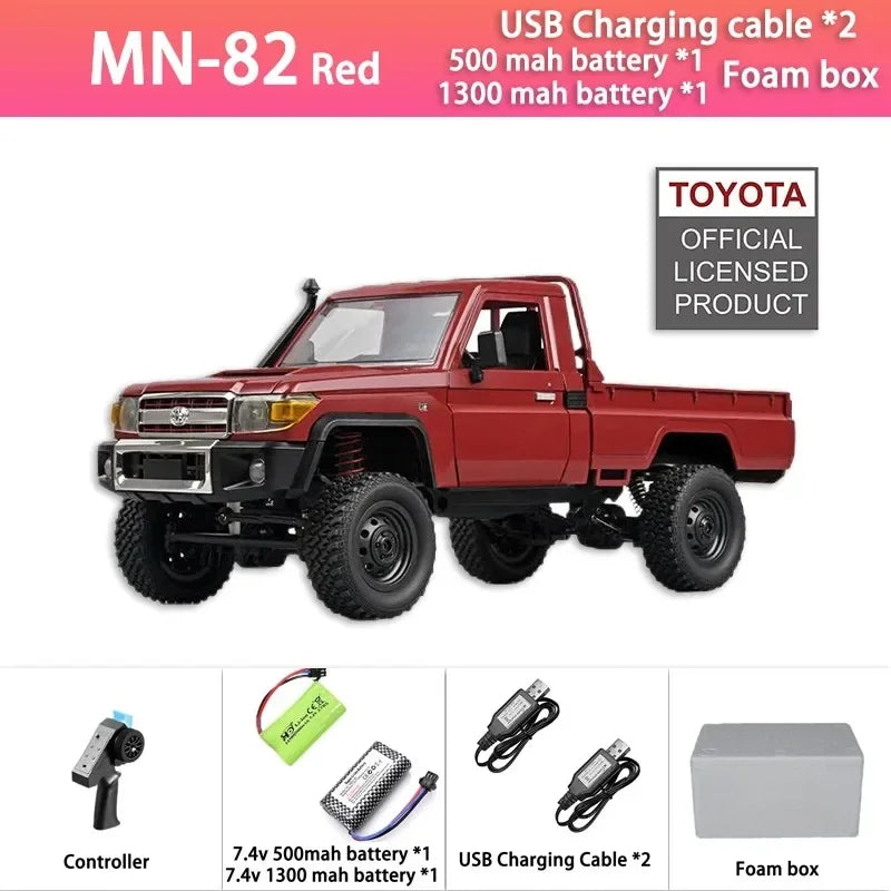 MN82 TOYOTA LAND CRUISER 79 RC Crawler 1:12 Full Scale Pick Up Truck 2.4G 4WD Off-road Car