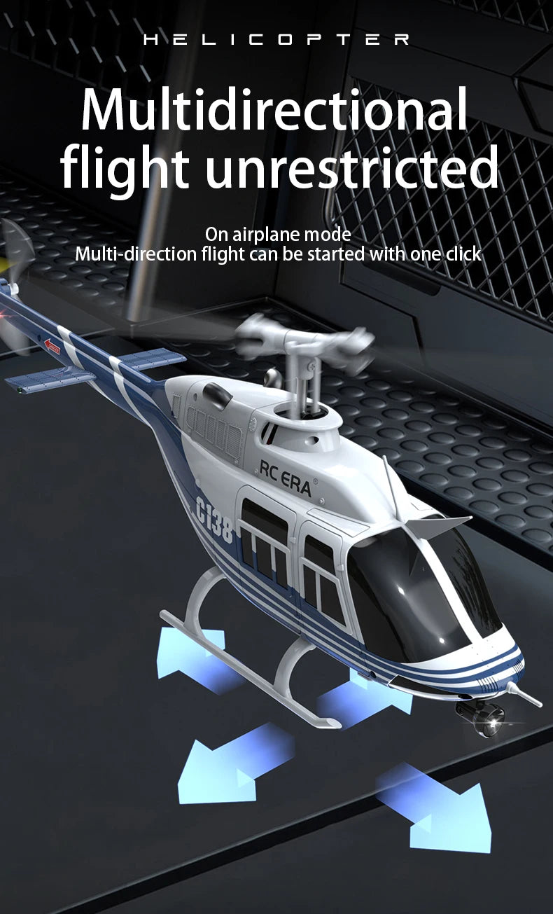 RC ERA C138 1/33 Scale 6 Channel RC BELL 206 Helicopter