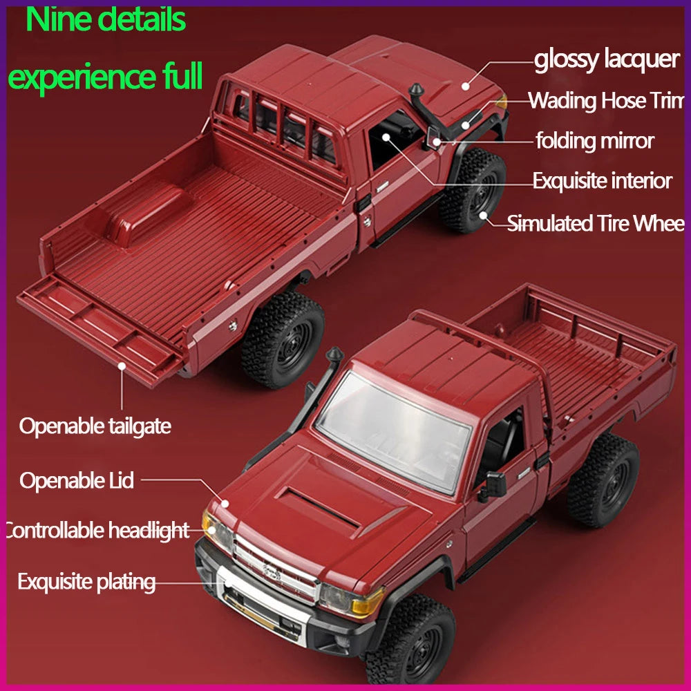 MN82 TOYOTA LAND CRUISER 79 RC Crawler 1:12 Full Scale Pick Up Truck 2.4G 4WD Off-road Car