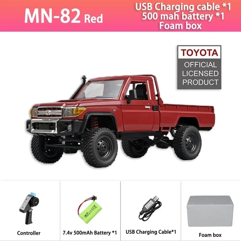 MN82 TOYOTA LAND CRUISER 79 RC Crawler 1:12 Full Scale Pick Up Truck 2.4G 4WD Off-road Car