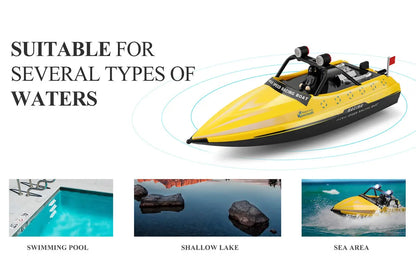 WL917  RC Racing Boat 16KM/H 2.4GHz Remote Control Speedboat with carry case