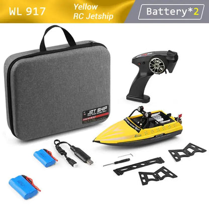WL917  RC Racing Boat 16KM/H 2.4GHz Remote Control Speedboat with carry case