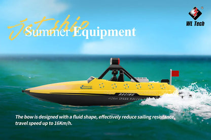 WL917  RC Racing Boat 16KM/H 2.4GHz Remote Control Speedboat with carry case