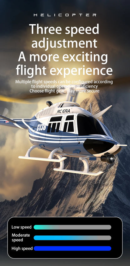 RC ERA C138 1/33 Scale  6 Channel RC  BELL 206 Helicopter
