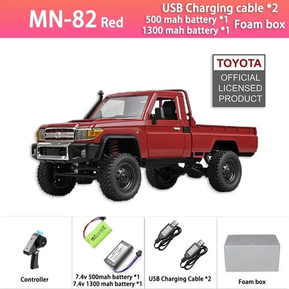 MN82 TOYOTA LAND CRUISER 79 RC Crawler 1:12 Full Scale Pick Up Truck 2.4G 4WD Off-road Car